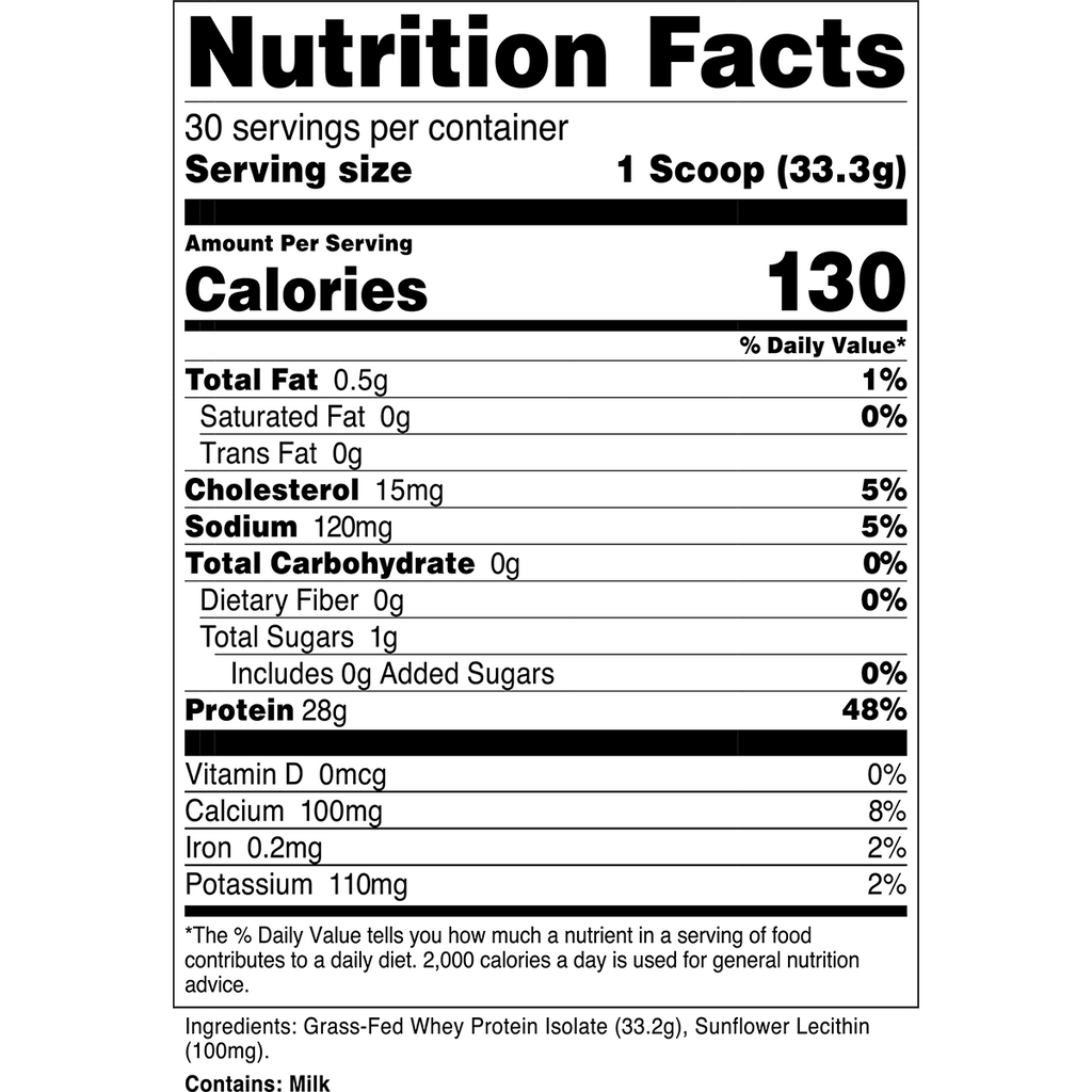 Grass-Fed Whey Protein Isolate