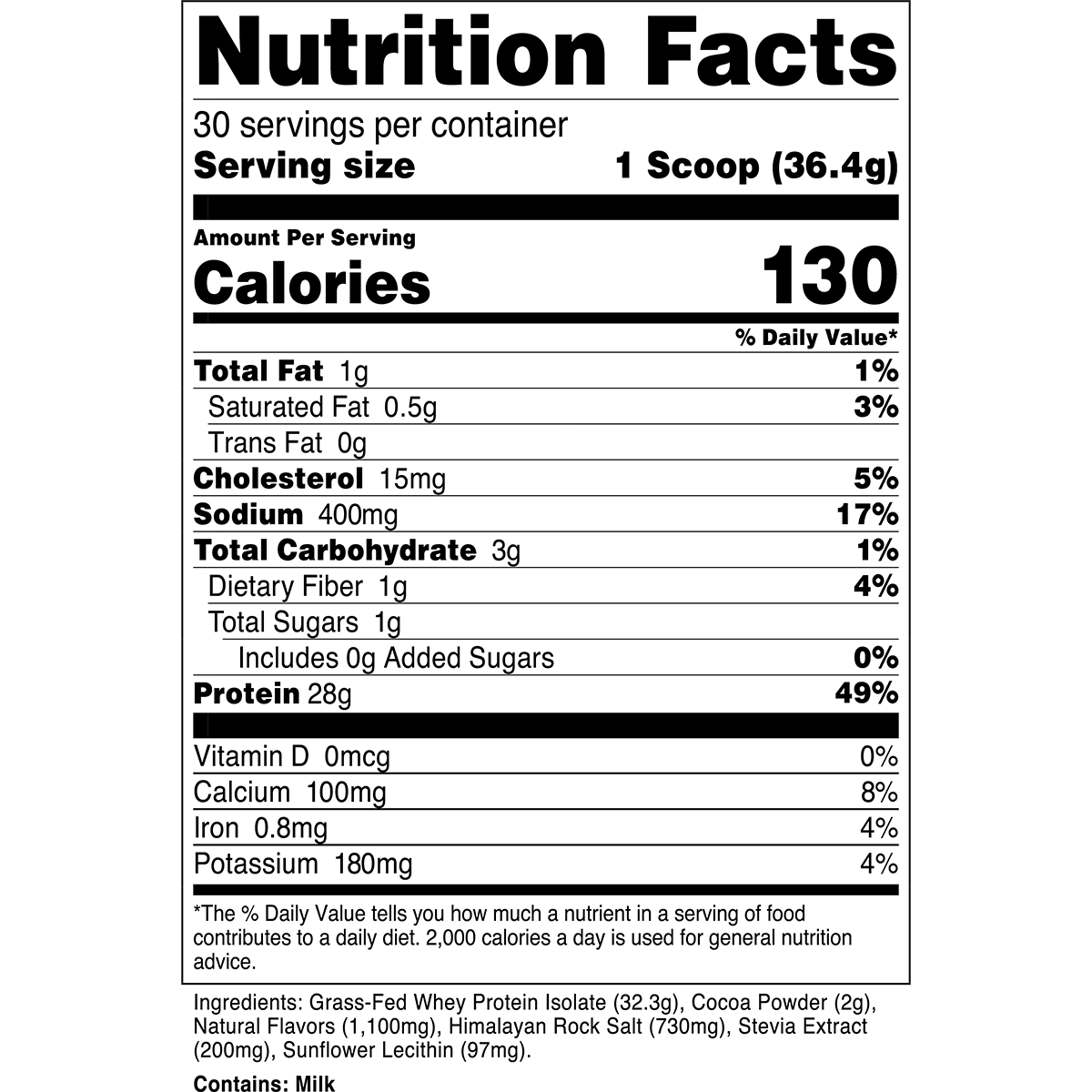 Grass-Fed Whey Protein Isolate