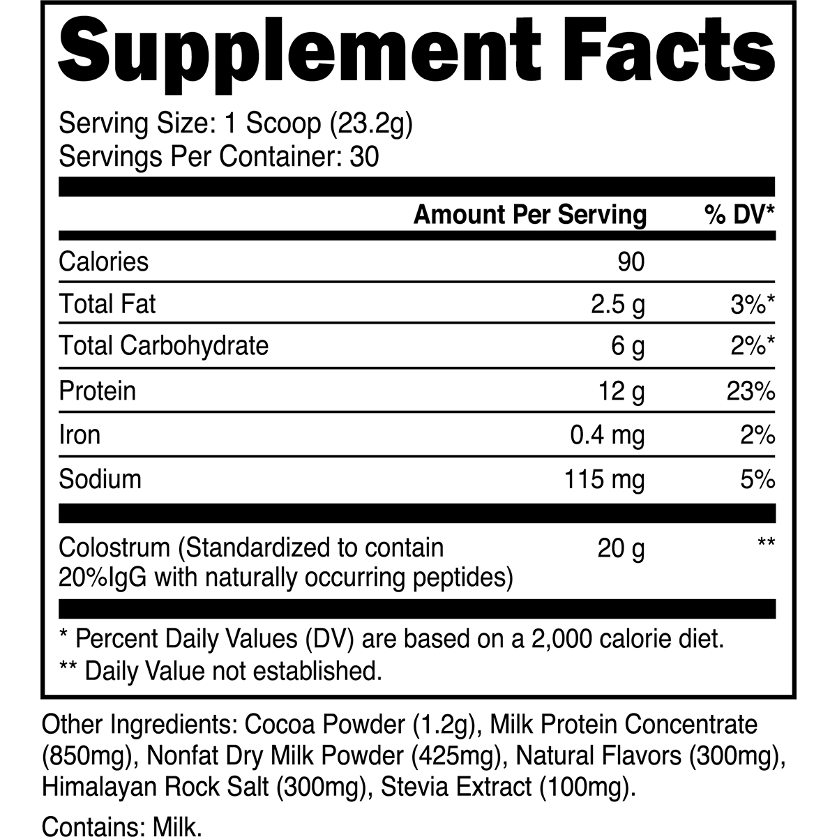 30 Servings-Chocolate