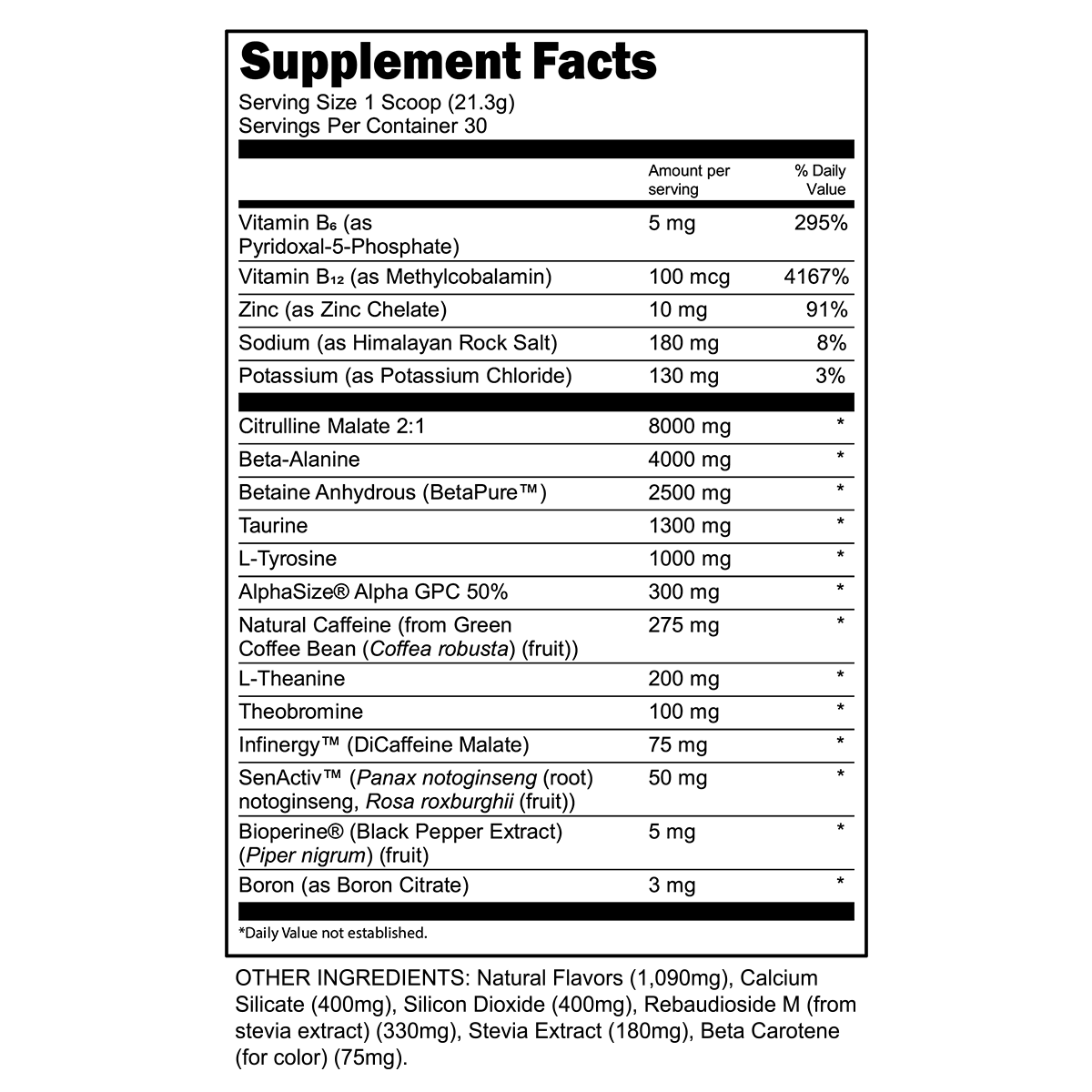 Bulk Black Pre-Workout