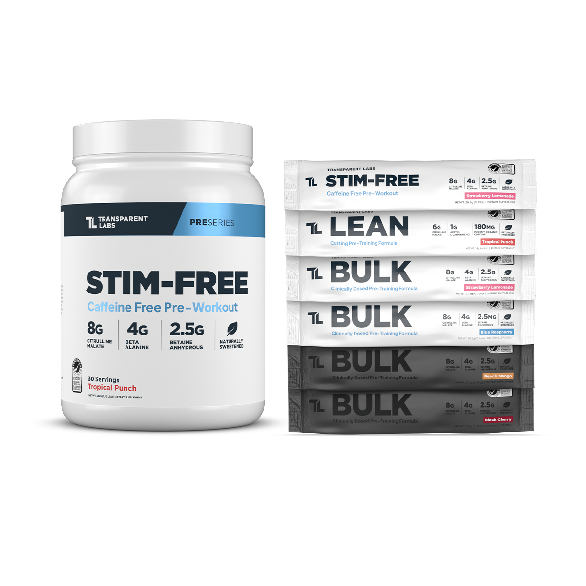 Stim-Free Pre-Workout + Free Variety Pack