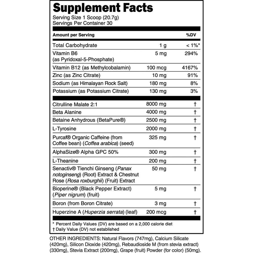 Bulk Black Pre-Workout