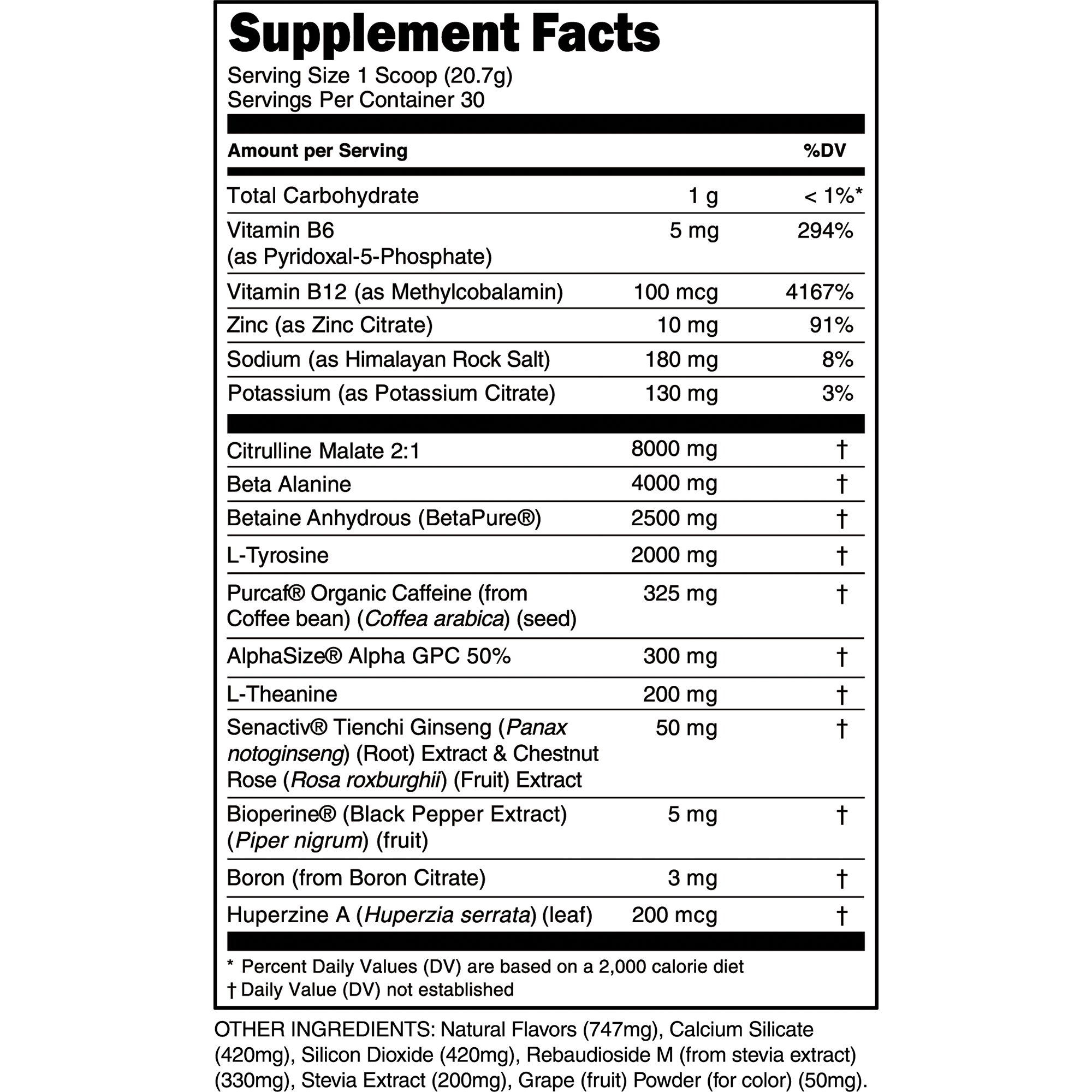 Bulk Black Pre-Workout