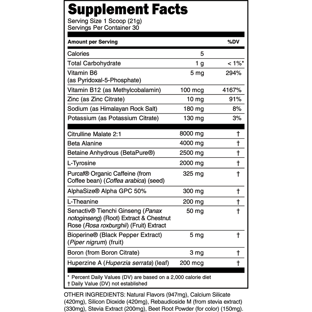 Bulk Black Pre-Workout