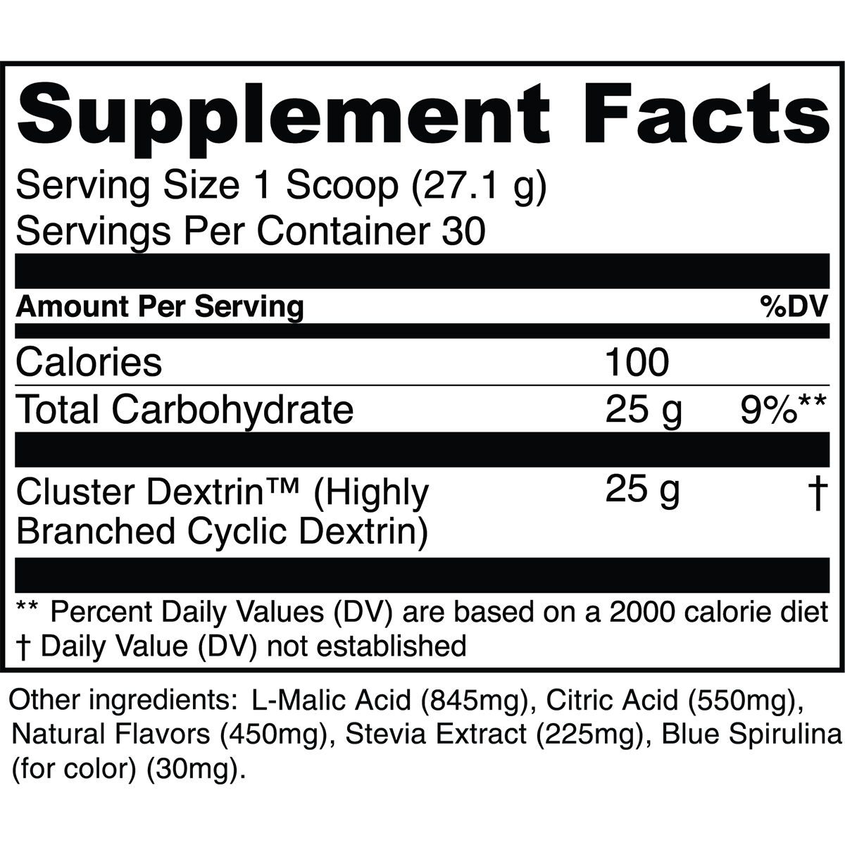 30 Servings-Blue Raspberry