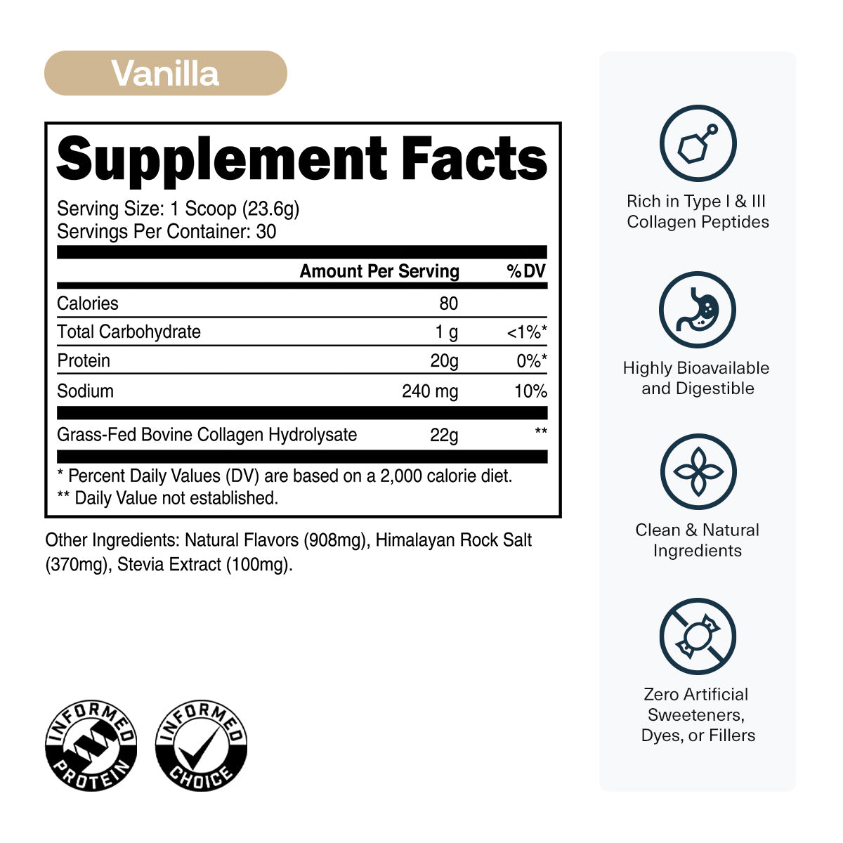 30 Servings-Vanilla