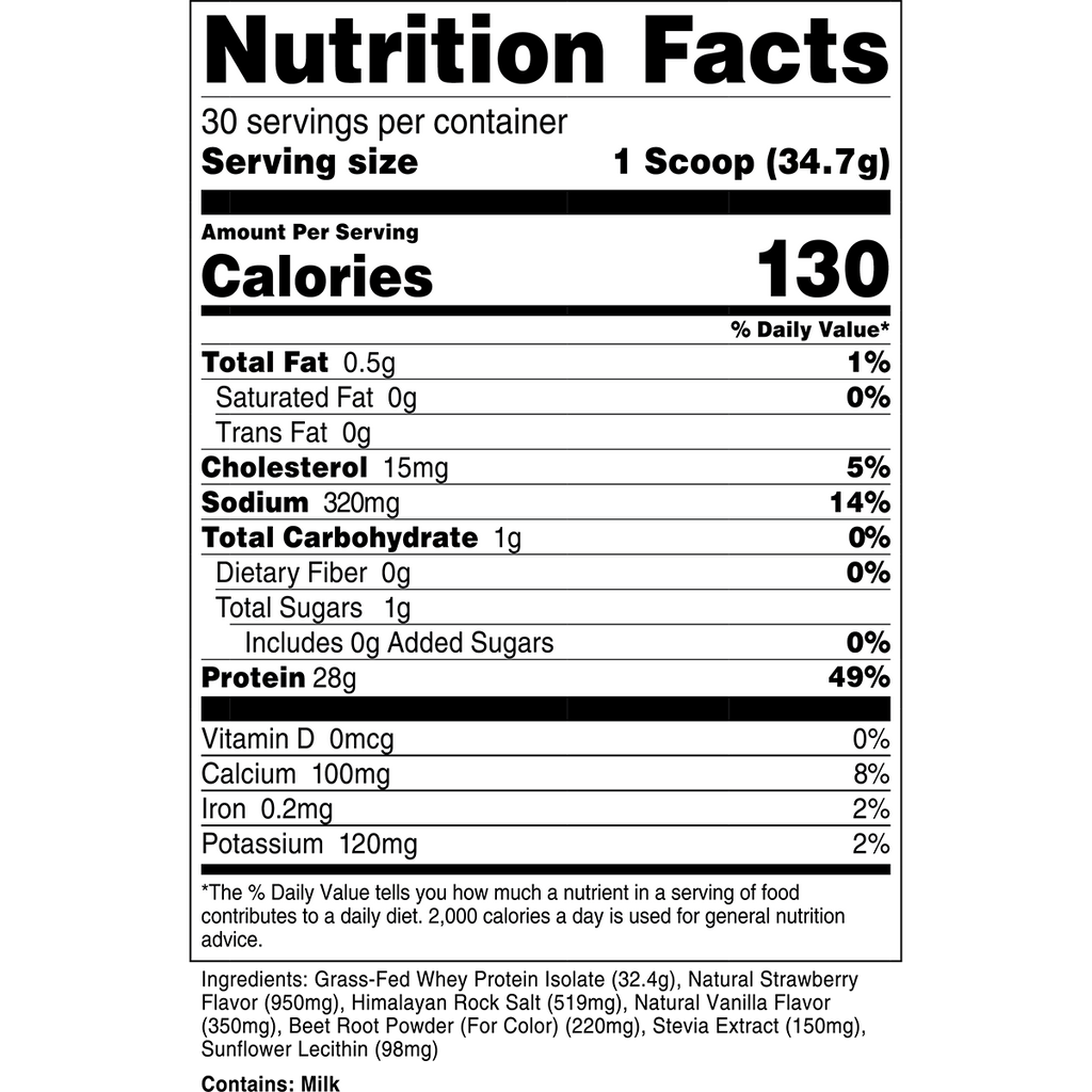 Grass-Fed Whey Protein Isolate