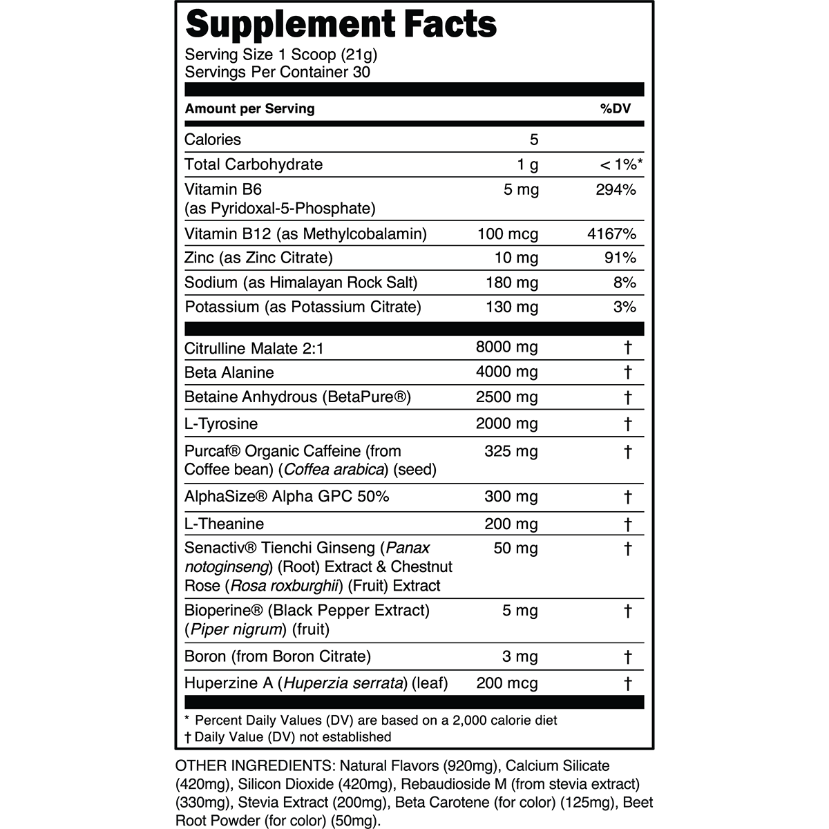 Bulk Black Pre-Workout