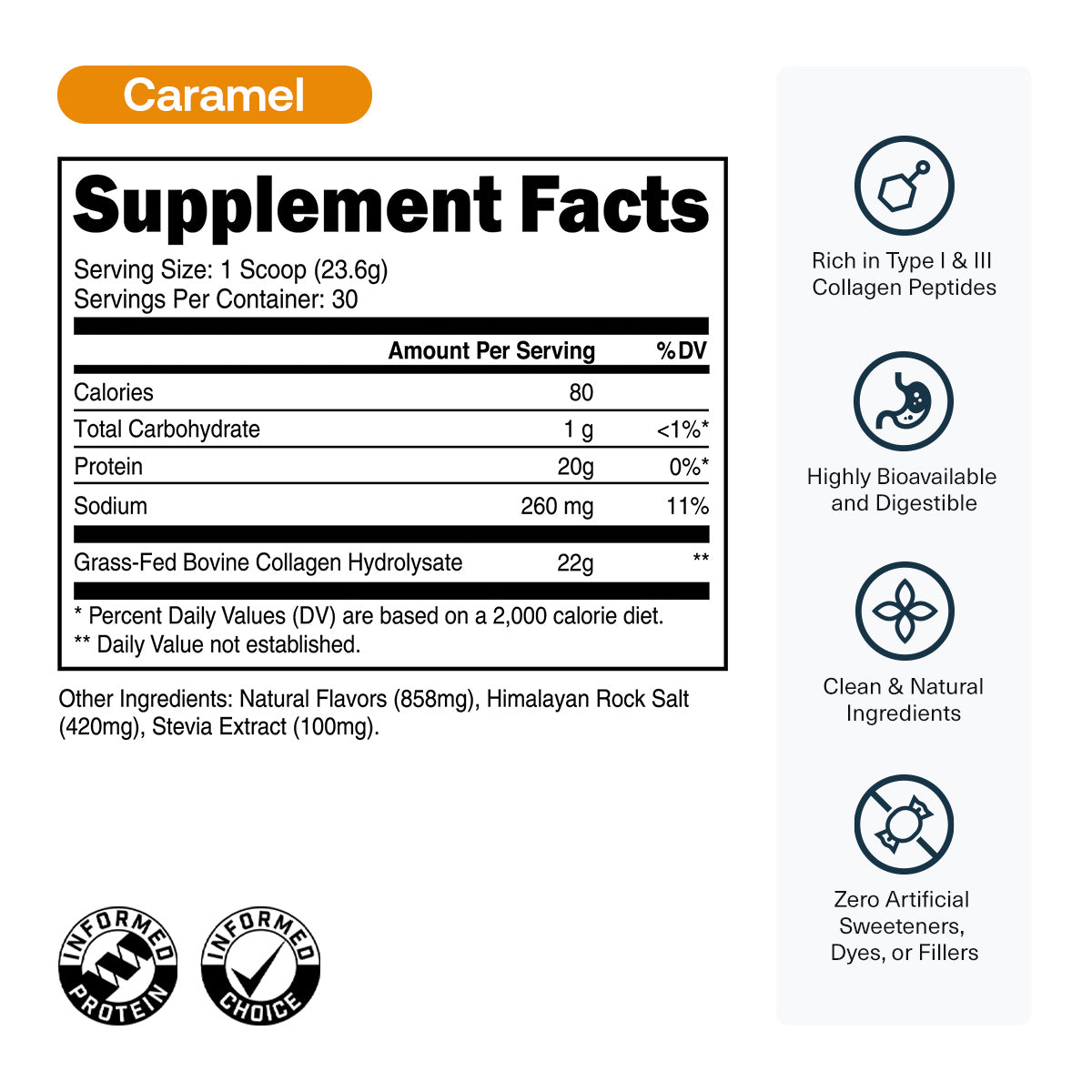 30 Servings-Caramel