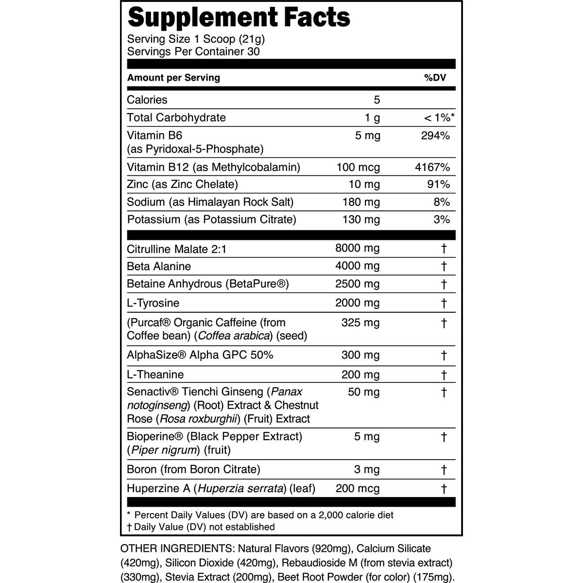 Bulk Black Pre-Workout
