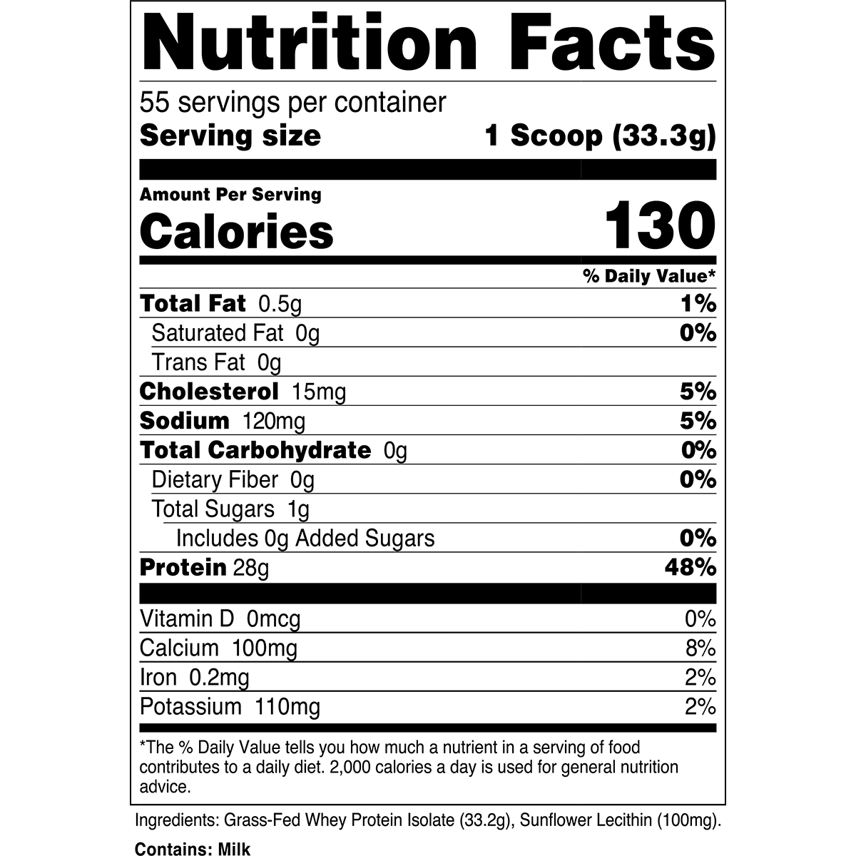 Grass-Fed Whey Protein Isolate