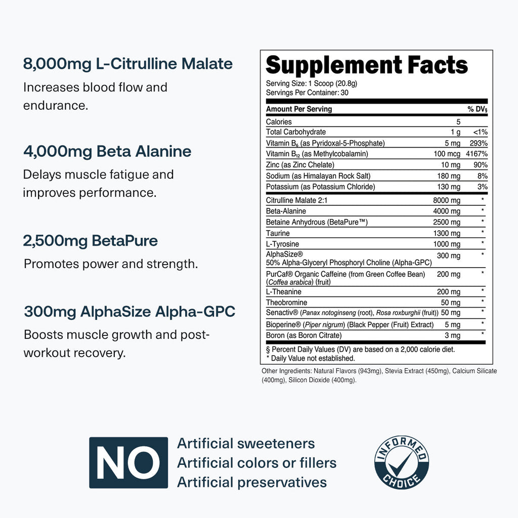 30 Servings-Blue Raspberry