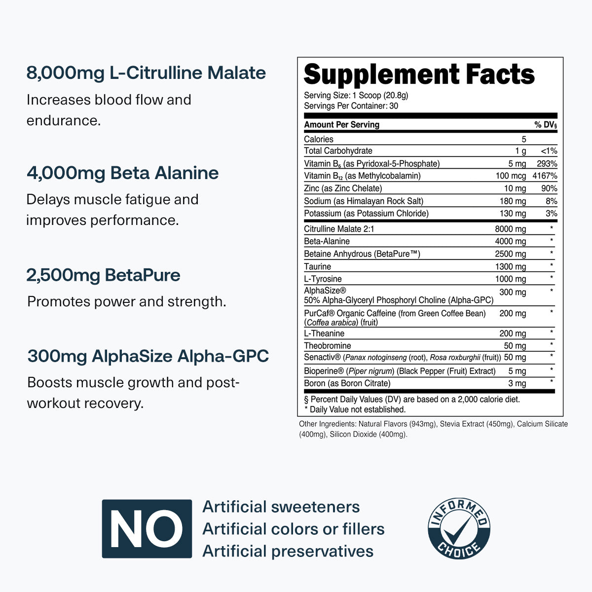 30 Servings-Blue Raspberry